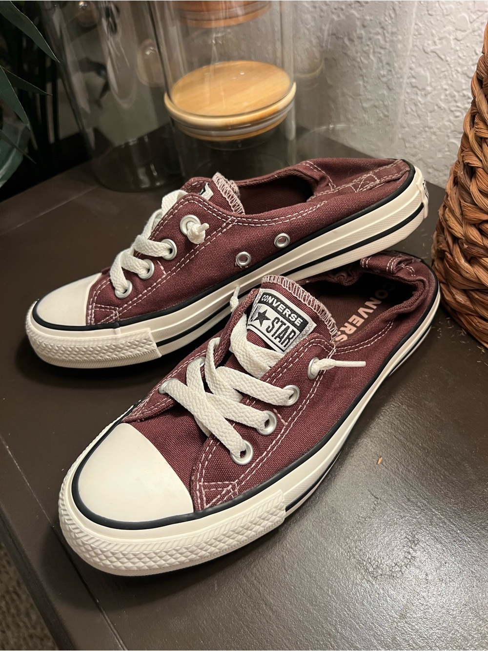 Converse Shoreline Chuck Taylor Low Top Sneakers Brown Women 7